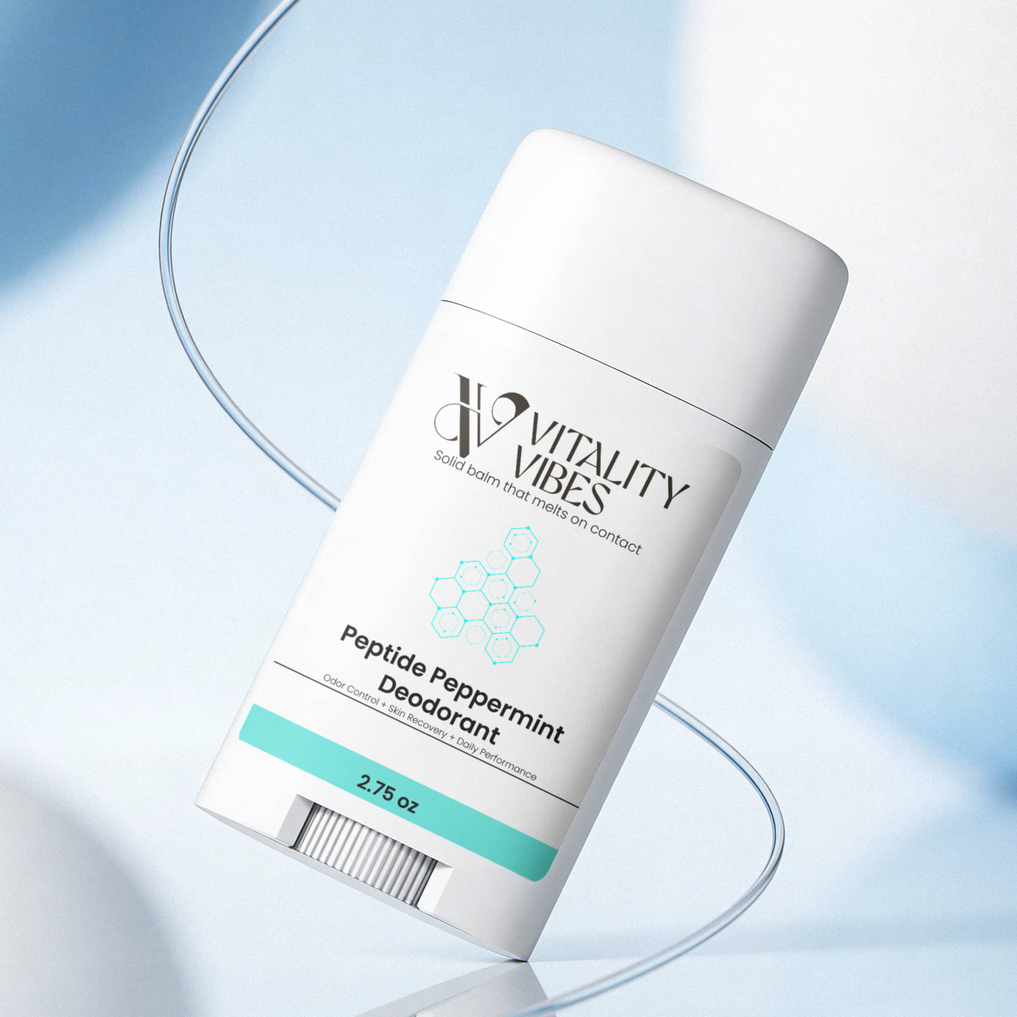 2 Pack Peptide Peppermint Deodorant