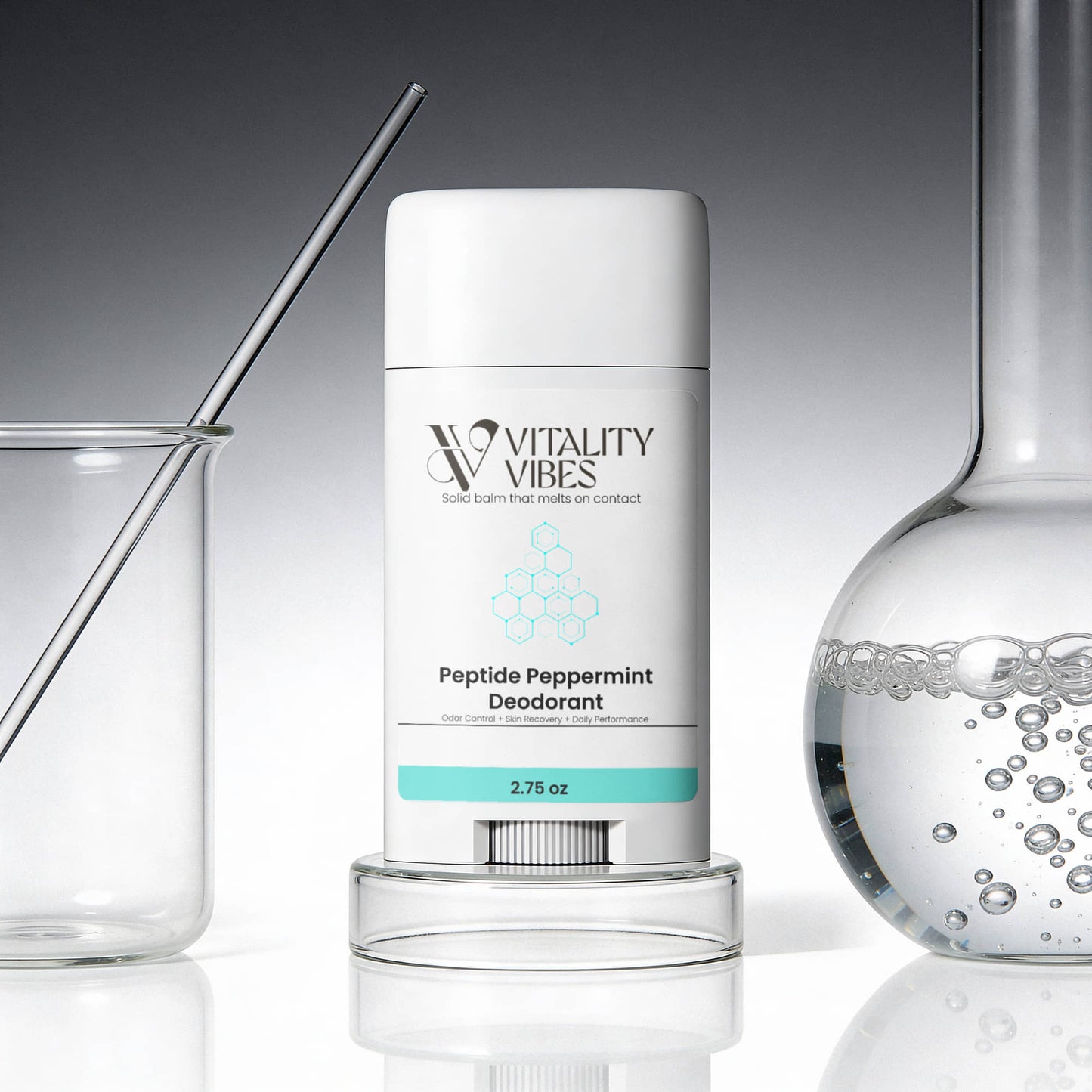 2 Pack Peptide Peppermint Deodorant