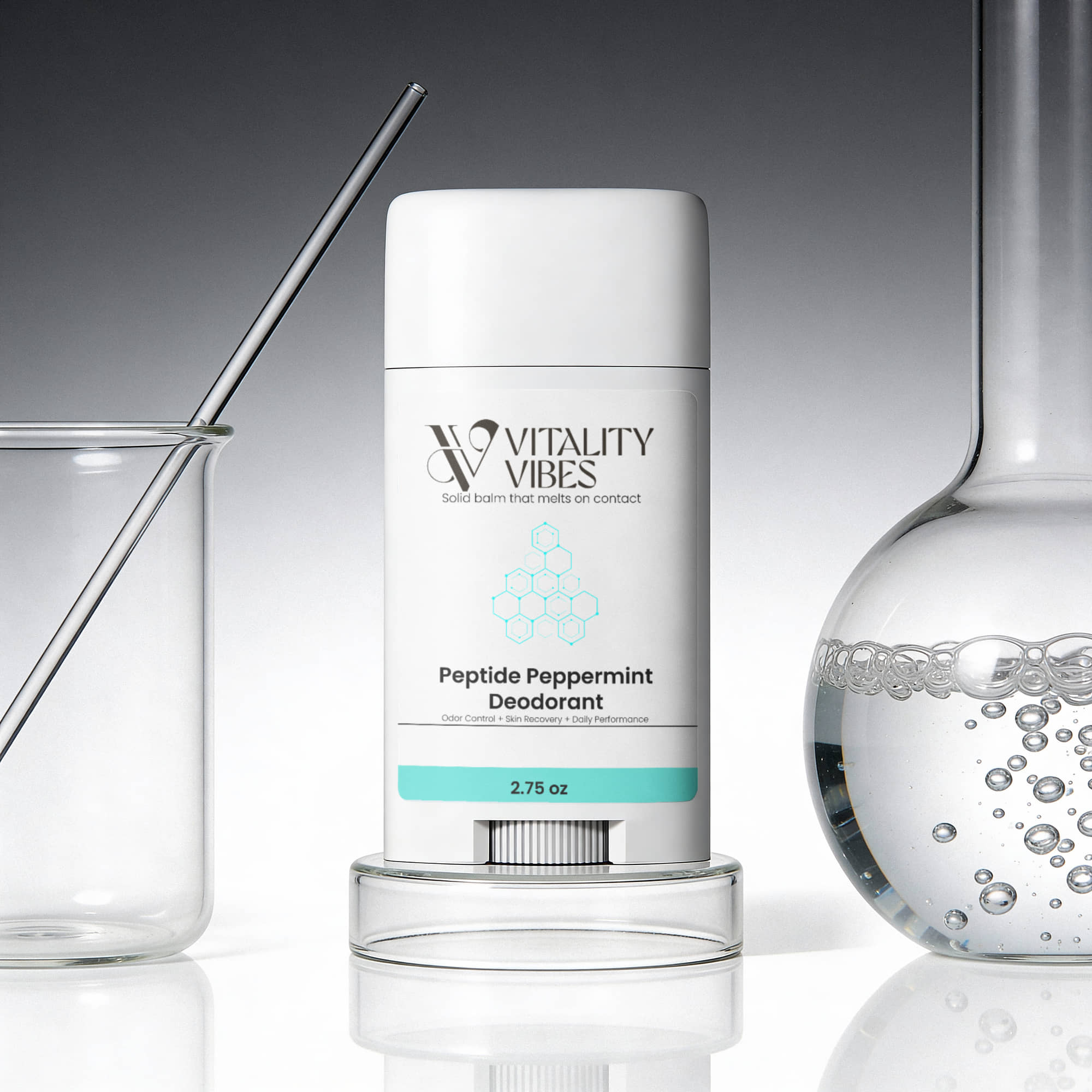 2 Pack Peptide Peppermint Deodorant